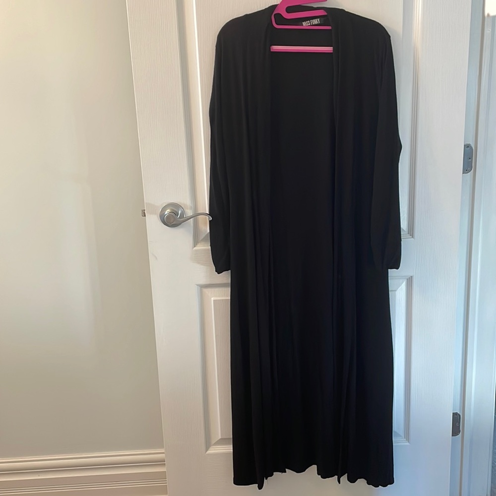 Long sleeve full length cardigan